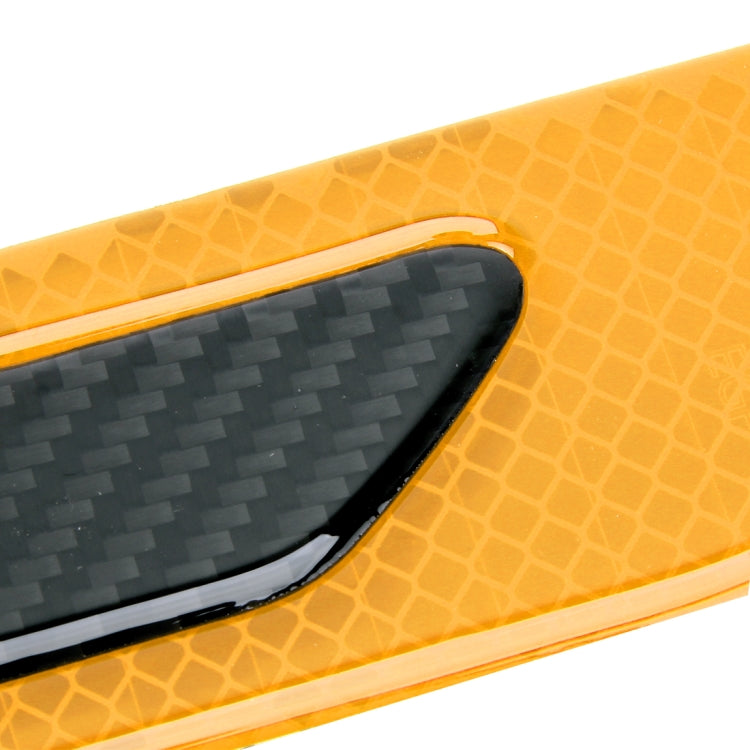 2 PCS Carbon Fiber Car-Styling Fender Reflective Bumper Decorative Strip, External Reflection + Inner Carbon Fiber