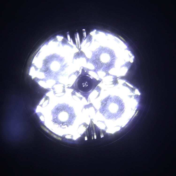 2 PCS CARFU AC-2016 DC 12V 3W 250 LM 6000K 4 LEDs Car DRL Daytime Running Lights Lamp,Cable Length:90cm(White Light)