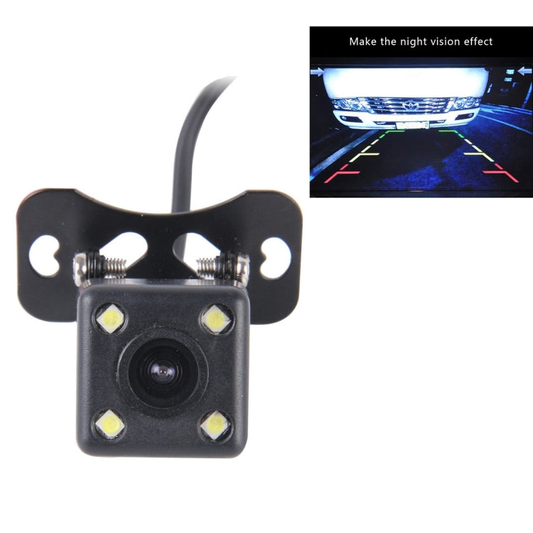 720×540 Effective Pixel PAL 50HZ / NTSC 60HZ CMOS II Waterproof Universal Car Rear View Backup Camera With 4 LED Lamp, DC 12V, Wire Length: 4m