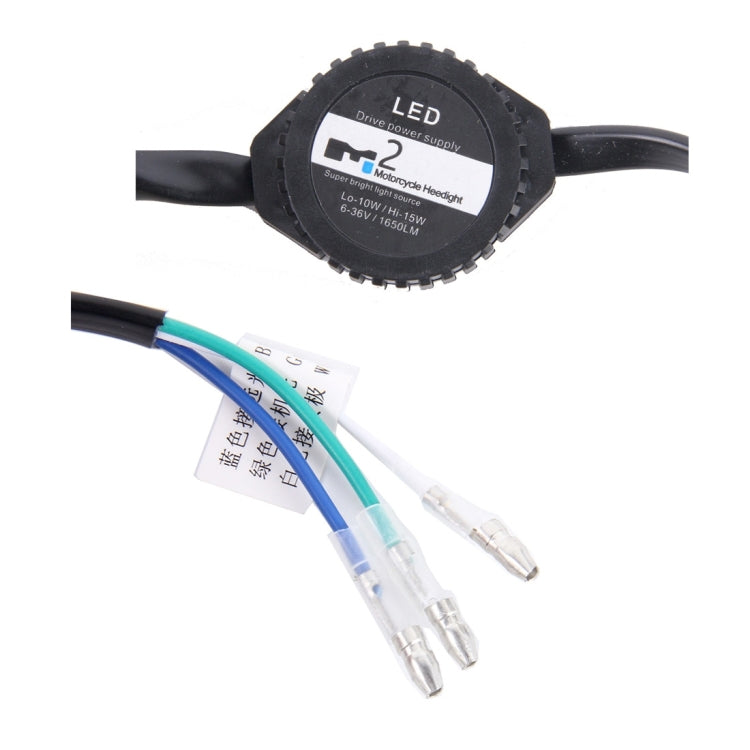 M2 18W 1500LM 6000K COB LED Motorcycle Headlight Lamp, DC 9-36V(White Light)