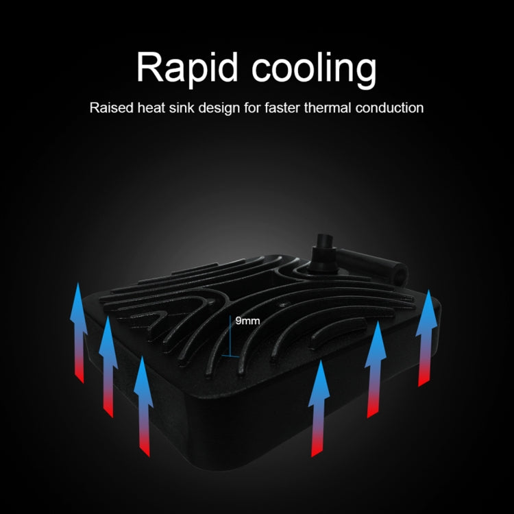 6.7W White Light Square-Shaped Waterproof Car Boat Marine Work Lights Spotlight LED Bulbs, DC 9-30V