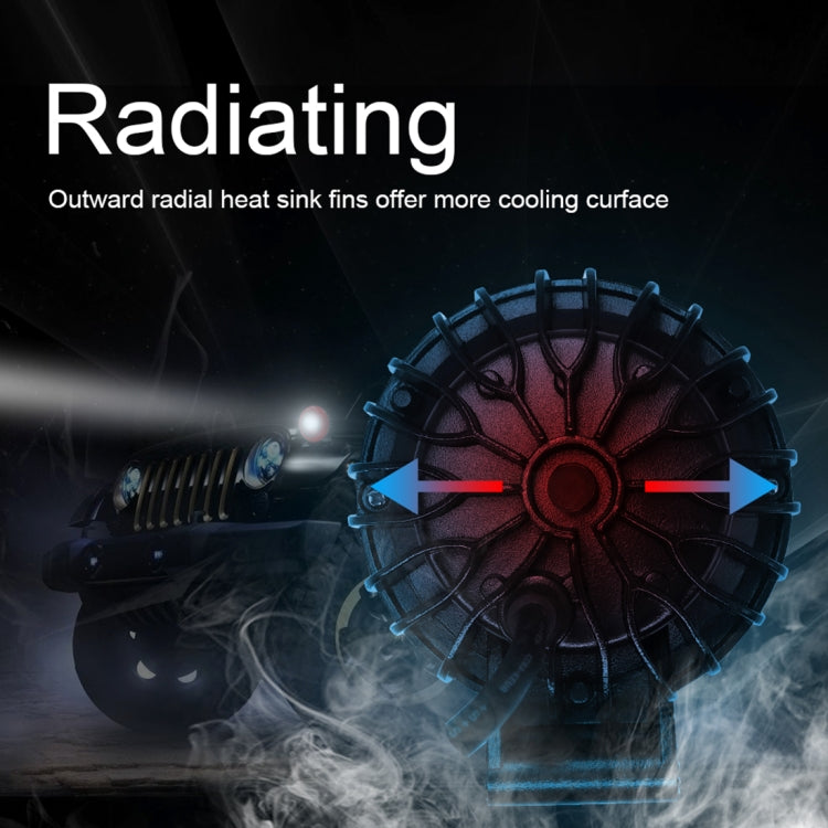 15W White Light Red Round-Shaped Waterproof Car Boat Marine Work Lights Spotlight LED Bulbs, DC 9-30V