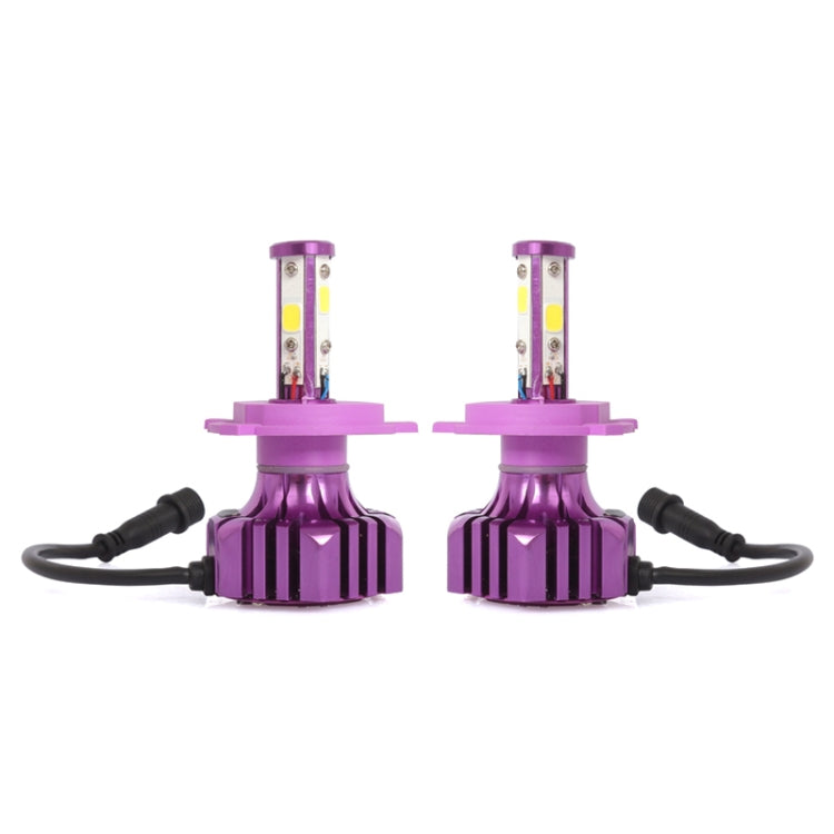 2 PCS B3-COB H4 36W 3000LM 6500K LED Car Headlight Lamps DC 9-32V(White Light)