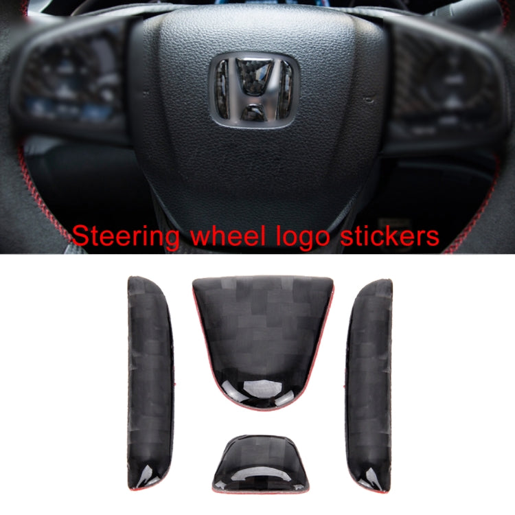 8 in 1 Carbon Fiber Trim Decal Stickers Whole Kits for Honda Civic