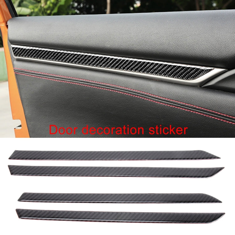 8 in 1 Carbon Fiber Trim Decal Stickers Whole Kits for Honda Civic