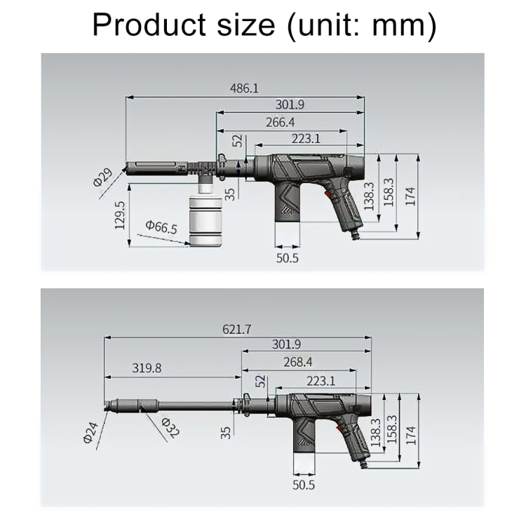 ZY9002-1H Portable Outdoor Car Washing Machine Vehicle Washing Tools DC 12V
