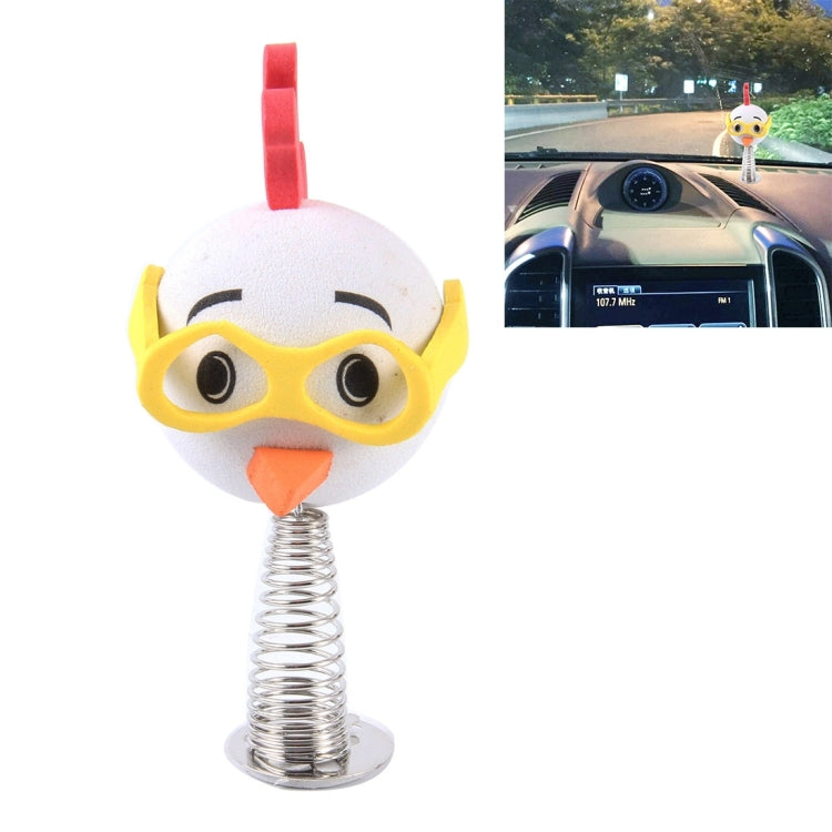 Tenna Tops Universal Wearing Glass White Duck Style Decoration Car Antenna Topper / Pencil Topper / Mirror Dangler