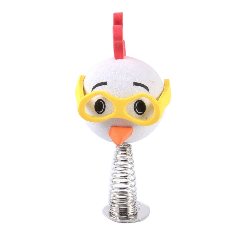 Tenna Tops Universal Wearing Glass White Duck Style Decoration Car Antenna Topper / Pencil Topper / Mirror Dangler