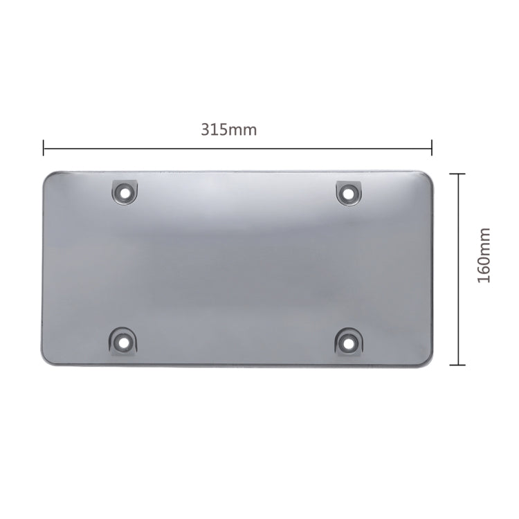 2 PCS Plastic Car license Plate Frame Tag Cover