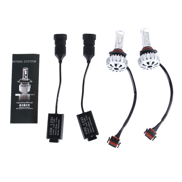 2 PCS 9005 35W 3800lm 6500K Car LED Headlight with 8 Cree Lamps, DC 8-48V(White Light)
