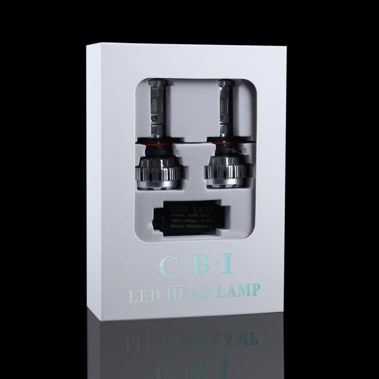 2 PCS 9006 35W 3800lm 6500K Car LED Headlight with 8 Cree Lamps, DC 8-48V(White Light)