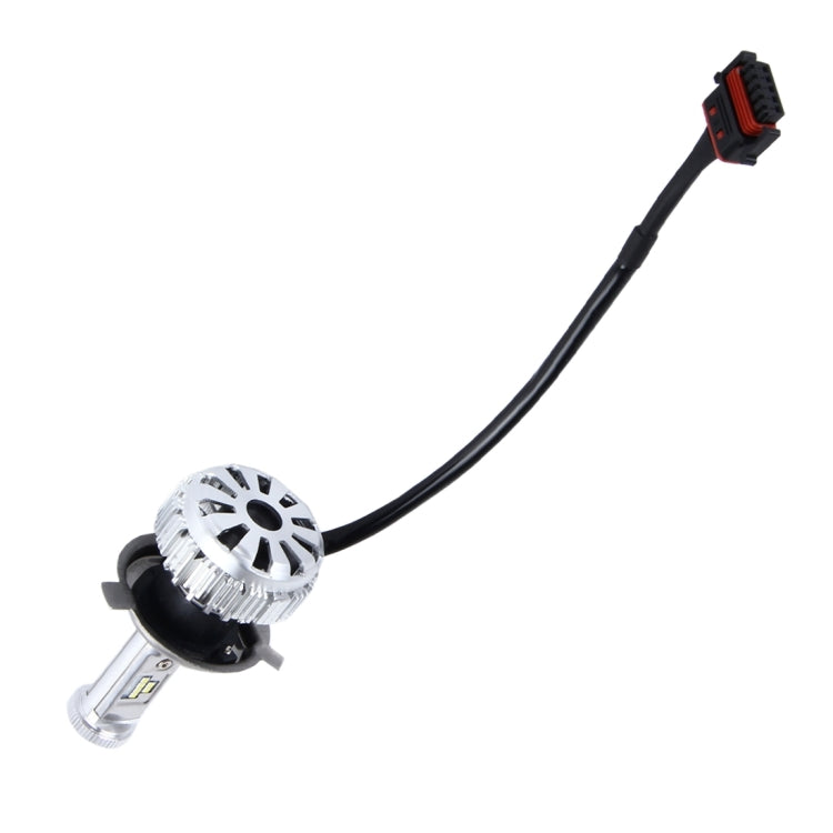 2 PCS H4 40W 4500lm 6500K Car LED Headlight with 12 Cree Lamps, DC 8-48V(White Light)