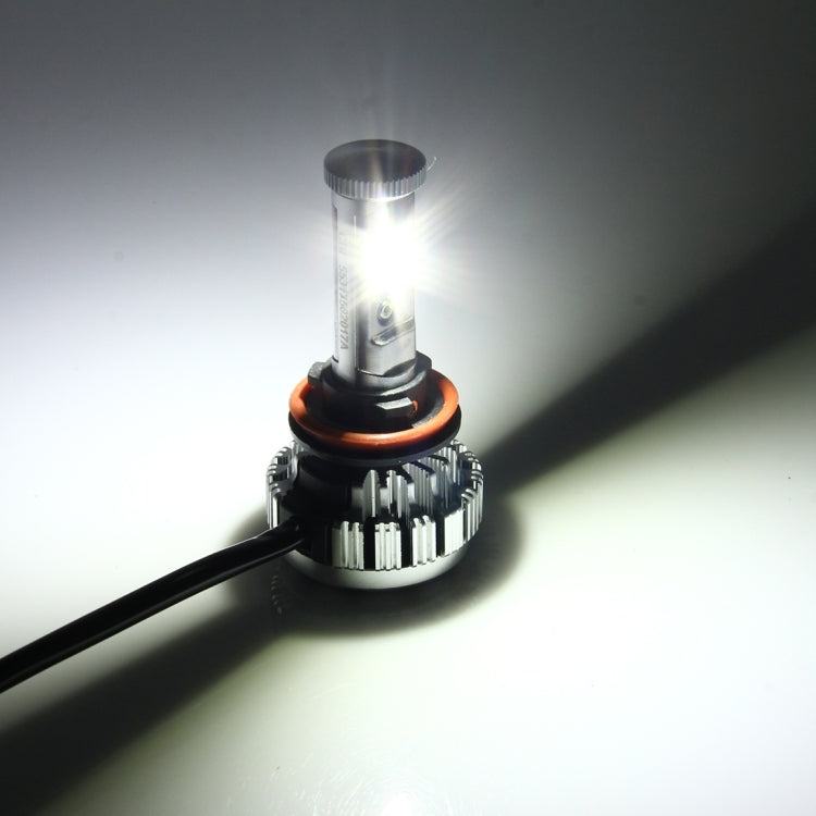 2 PCS H8/H11 35W 3800lm 6500K Car LED Headlight with 8 Cree Lamps, DC 8-48V(White Light)