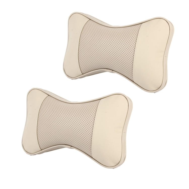 2 PCS MLC-06 Car Neck Pillow Soft Version Lovely Breathe Car Auto Head Neck Rest Cushion Headrest Pillow Pad
