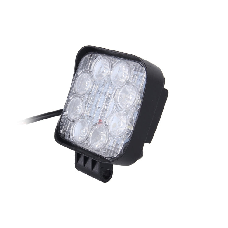 DC 10-30V 24W 2000LM 6000K Waterproof Vehicle Car Boat Marine External Work Lights Emergency Lights 60 Degrees Adjustable Flood Light LED Car Bulbs with 8 Intense Wafer LED Lights(White Light)