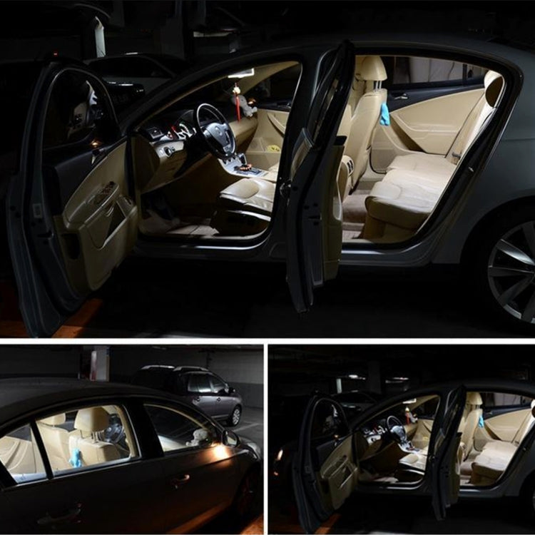 2 PCS 3W 200 LM 6000K 36MM 8 SMD-2835 LEDs Bicuspid Port Decoding Car Dome Lamp LED Reading Light, DC 12V(White Light)