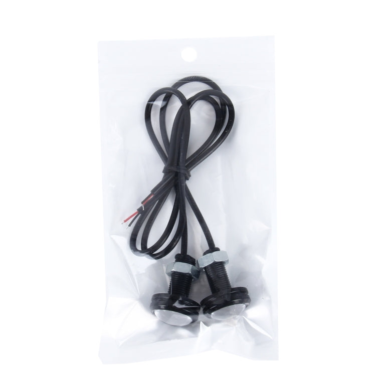 2 PCS 2W Waterproof Blue Light + White Light + Green Light + Red Light Cycling Flashing Eagle Eye light LED Light wih 4 SMD-2835 LED for Vehicles, DC 12V Cable Length: 35cm