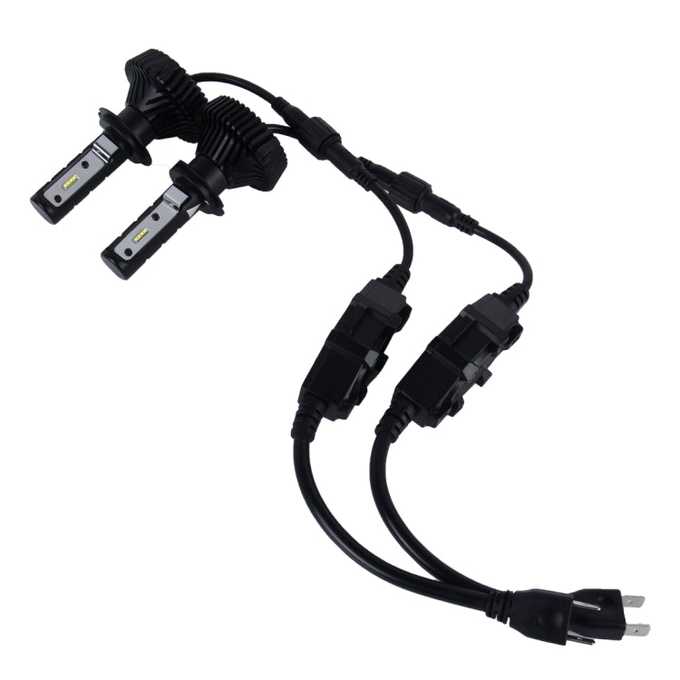 2 PCS H7 40W 4500lm 6500K Car LED Headlight with 8 High Power LED Lamps, DC 12-24V(White Light)