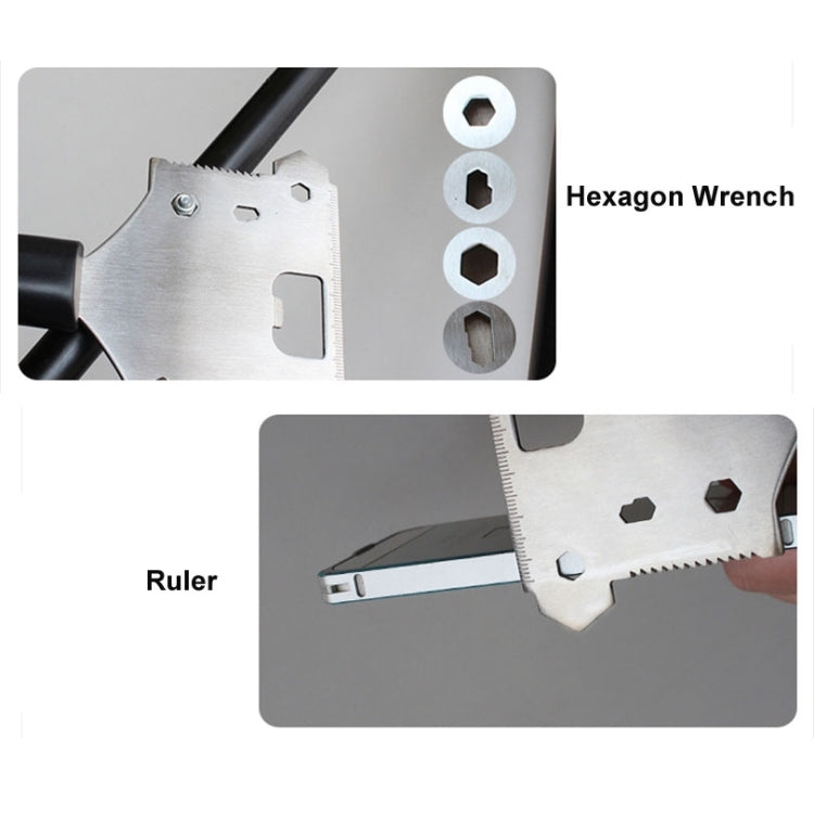 Multi-functional Broken Window To Shovel Snow Camping Knife, Snow Board, Emergency Spanner. Bottle Open