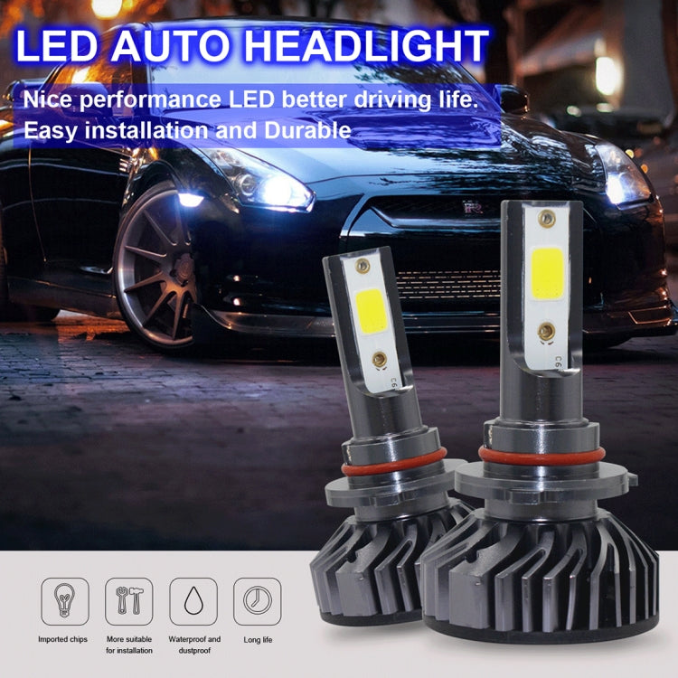 EV8 2 PCS 9005 / HB3 DOB 36W 3000LM 6500K LED Headlight Bulbs High Beam Conversion Kit DC 9-32V (Xenon White)