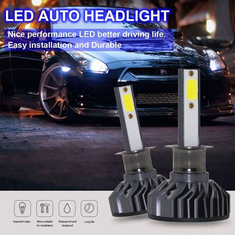 EV8 2 PCS H1 36W 3000LM 6500K DOB LED Headlight Bulbs High Beam Conversion Kit DC 9-32V (Xenon White)