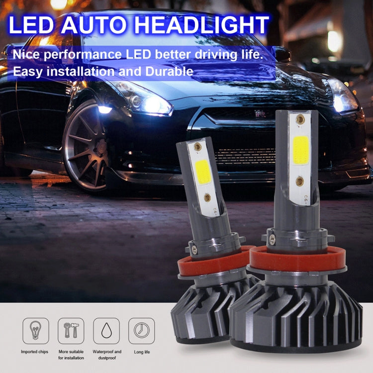 EV8 2 PCS H8 / H9 / H11 36W 3000LM 6500K DOB LED Headlight Bulbs High Beam Conversion Kit DC 9-32V (Xenon White)