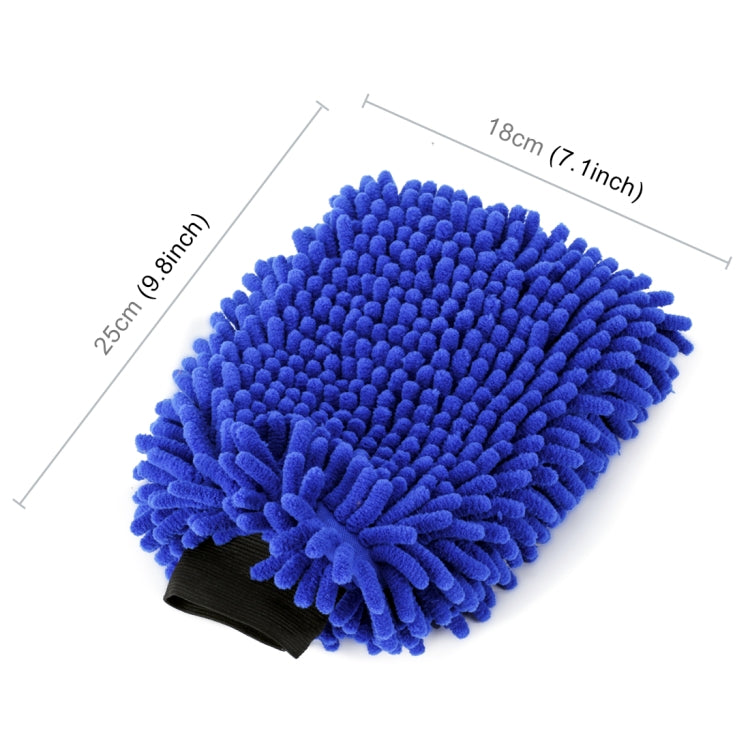 Car Washer Care Set High-density Microfiber Waxing Sponge+Water Magnetic Micro Towel+Double Sided Chenille Washing Glove