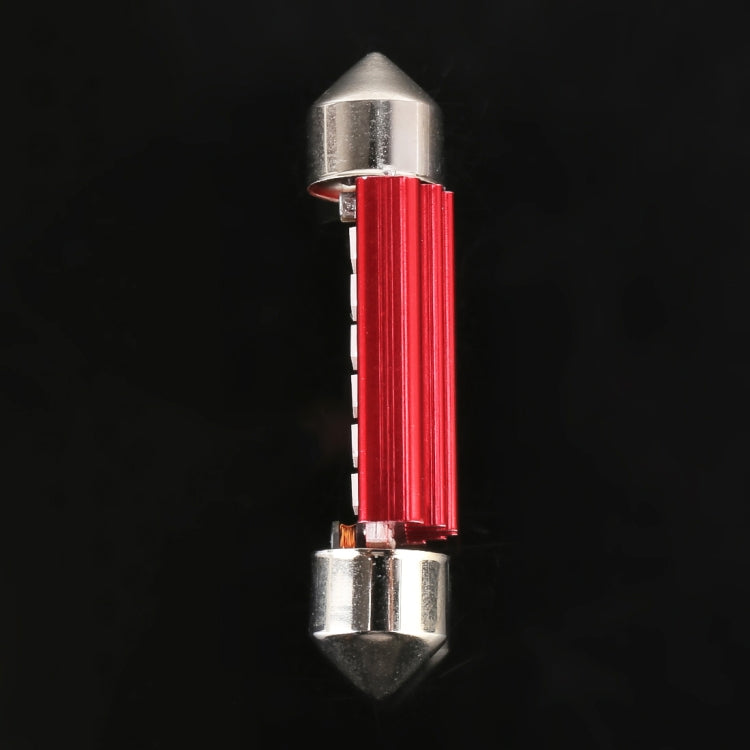 2 PCS 2W 100 LM 6000K 39MM 6 SMD-7020 LEDs Bicuspid Port Decoding Car Dome Lamp LED Reading Light, DC 12V, White Light