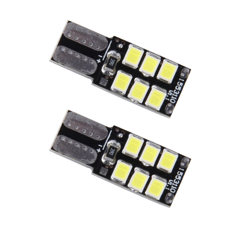 2 PCS T10 3W 12 SMD-3528 LEDs Car Clearance Light Lamp, DC 12V