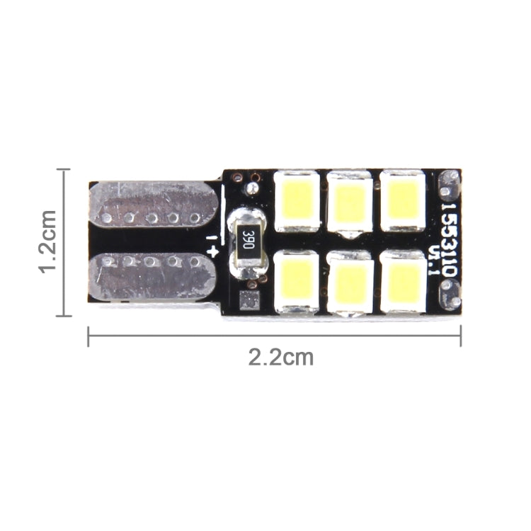 2 PCS T10 3W 12 SMD-3528 LEDs Car Clearance Light Lamp, DC 12V