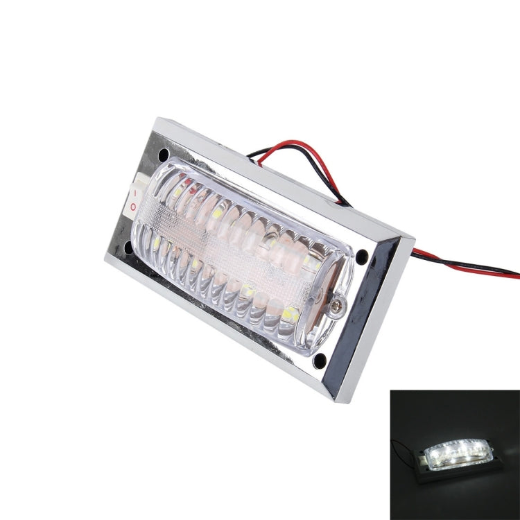 CARFU AC-2075 3W 5500K 150LM Interior LED Roof Light With 8 SMD-2835-LED Lamps, DC 12V(White Light)