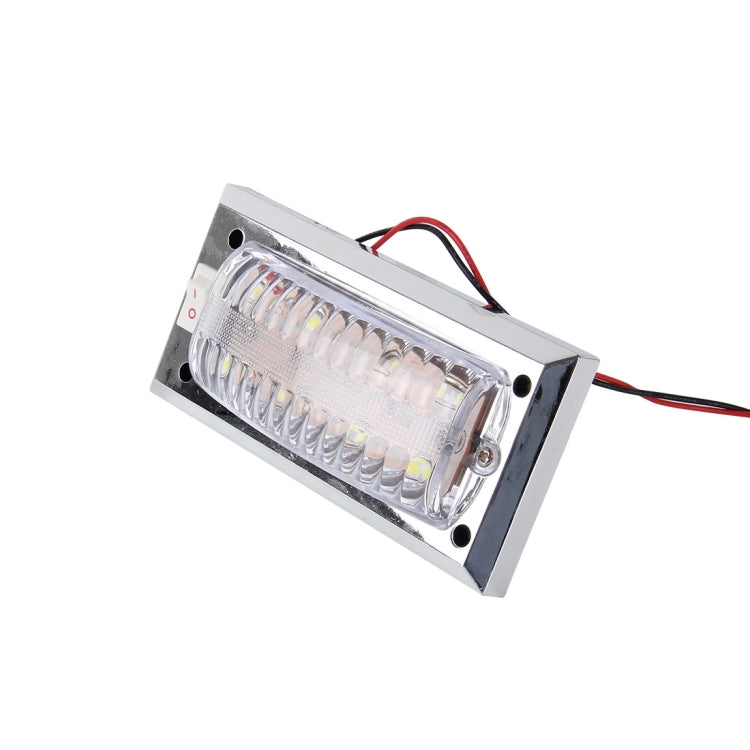 CARFU AC-2075 3W 5500K 150LM Interior LED Roof Light With 8 SMD-2835-LED Lamps, DC 12V(White Light)