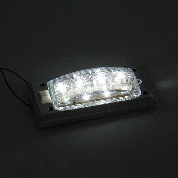 CARFU AC-2075 3W 5500K 150LM Interior LED Roof Light With 8 SMD-2835-LED Lamps, DC 12V(White Light)