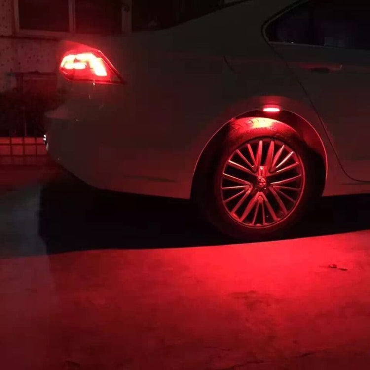 4 PCS Car Truck LED Wheel Lights Tire Light Eyebrow Shape Decorative Lights Kit Atmosphere Lamp 3 Mode DC 12-24V