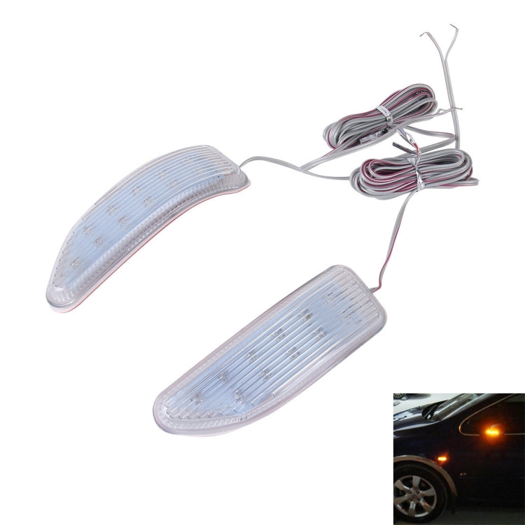 2 PCS FG-36A 11LEDs 3W Softer Turn Light, DC 12V, Wire Length: 1.8m(Yellow Light)