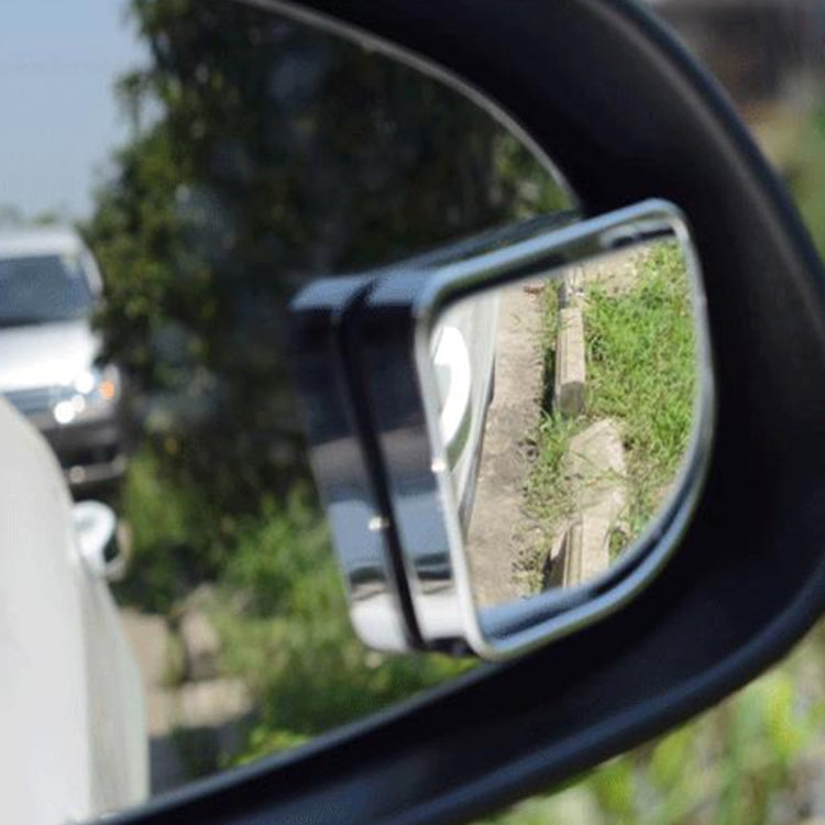 3R-015 2 PCS Car Blind Spot Rear View Wide Angle Mirror, Diameter: 5cm(Silver)