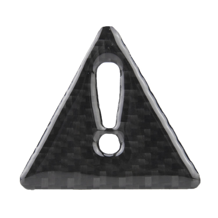 2 PCS Car-Styling Triangle Carbon Fiber Warning Sticker Decorative Sticker