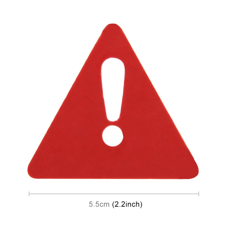 2 PCS Car-Styling Triangle Carbon Fiber Warning Sticker Decorative Sticker