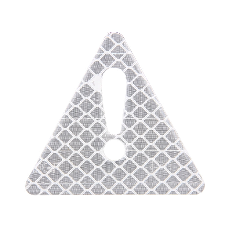 2 PCS Car-Styling Triangle Carbon Fiber Warning Sticker Decorative Sticker