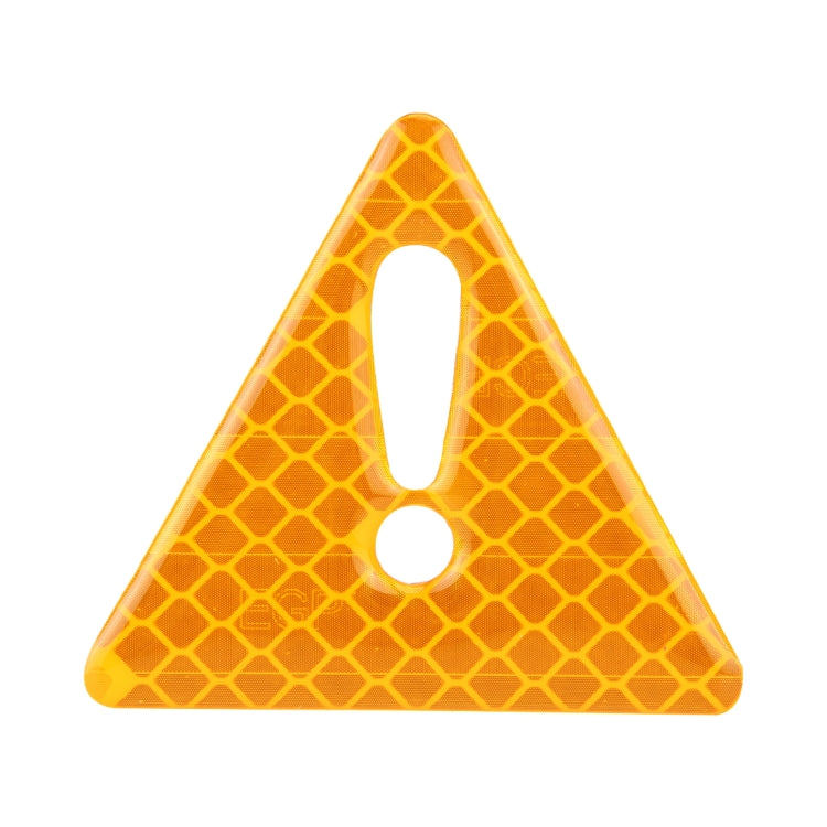 2 PCS Car-Styling Triangle Carbon Fiber Warning Sticker Decorative Sticker