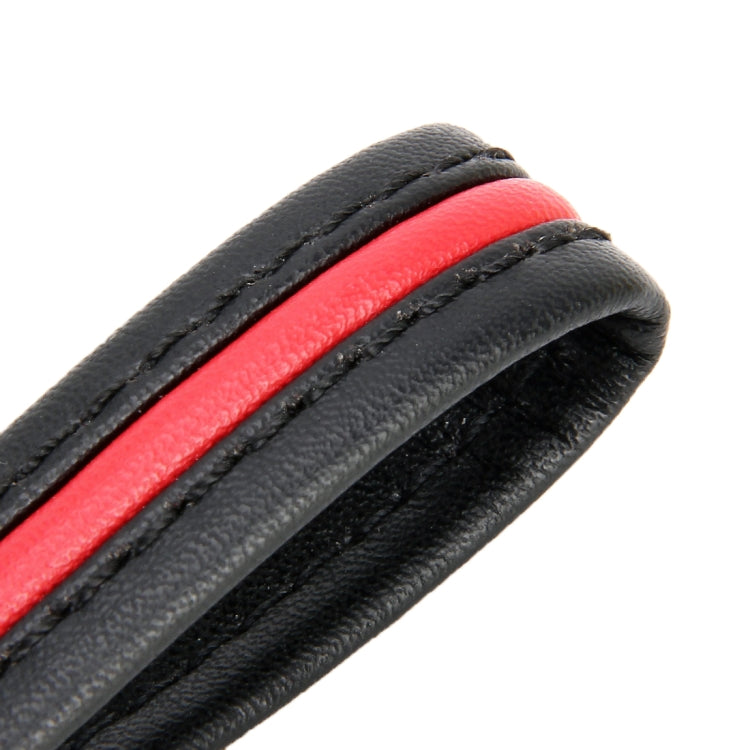 Leather Strap + Metal Buckle Keychain Simple Style Key Ring