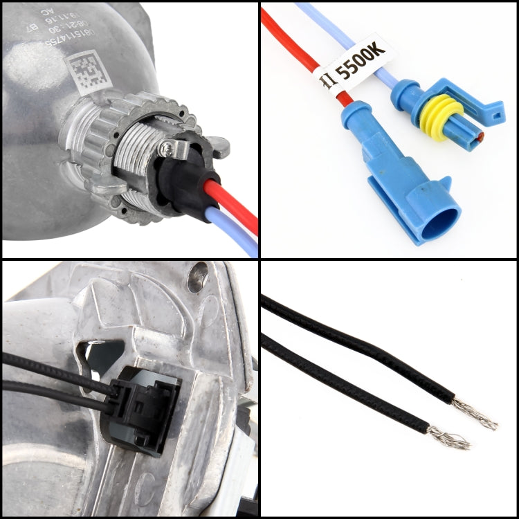 IPHCAR Hella 5 DC12V 35W 5500K 3.0 inch Non-destructive Installation Bi-Xenon Projector Lens Light with Special Light Bulb for Left Driving