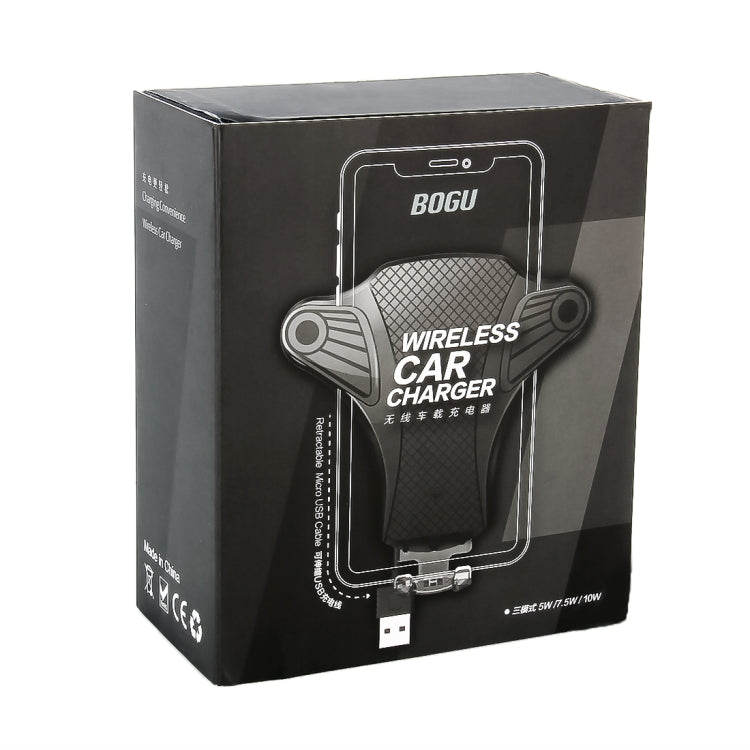 Universal Car Wireless Charger Air Vent Mount Phone Holder Stand, For iPhone, Galaxy, Sony, Lenovo, HTC, Huawei and other Smartphones(Width: 4.2-8.0cm)