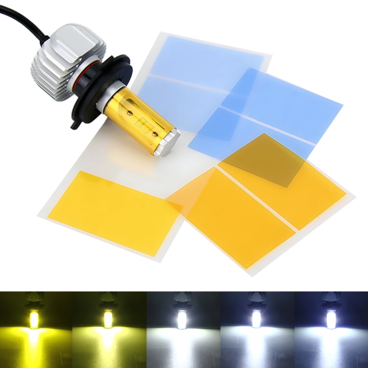 H4 Motorcycle Headlights DC 9-32V 3600LM 25W with 9 CSP Y19 Lamp Beads and Five Color Temperatures