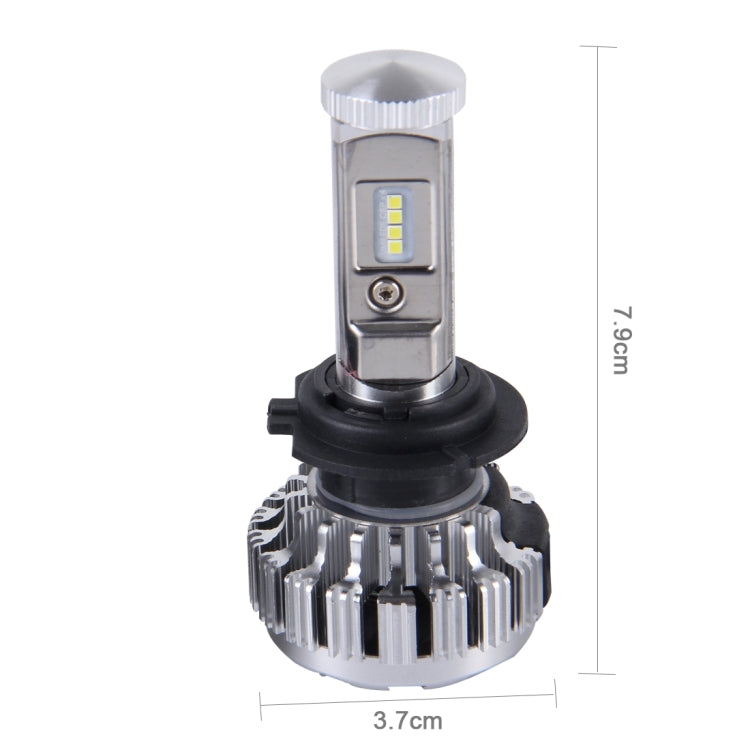 2 PCS H7 35W 3800lm 6500K Car LED Headlight with 8 CREE Lamps, DC 8-48V(White Light)