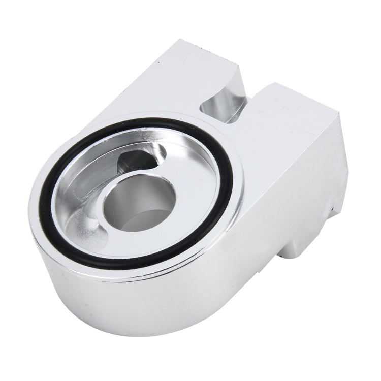 Car Universal Aluminum AN8 Angles Cake Oil Filter Sandwich Adapter For Oil Cooler Plate Kit Oil Filter Cooler Sandwich Plate Adapter Cooler Adapter