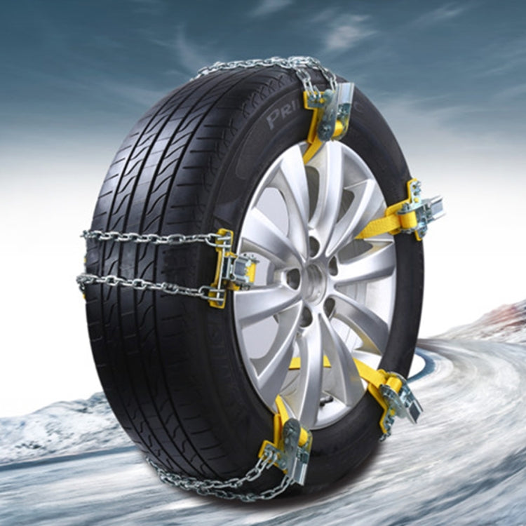10 PCS Winter Car Snow Tire Anti-skid Chains Tyre Anti-slip Chains Metal Chains Gloves Snow Shovel Set for Family Car