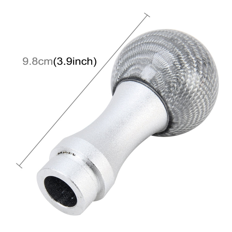 Universal Car Gear Shift Knob Modified Car Gear Shift Knob Auto Transmission Shift Lever Knob Carbon Lead Gear Knobs with Three Rubber Covers