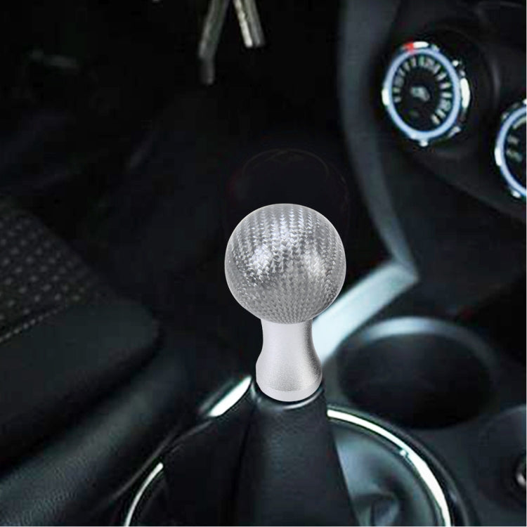 Universal Car Gear Shift Knob Modified Car Gear Shift Knob Auto Transmission Shift Lever Knob Carbon Lead Gear Knobs with Three Rubber Covers