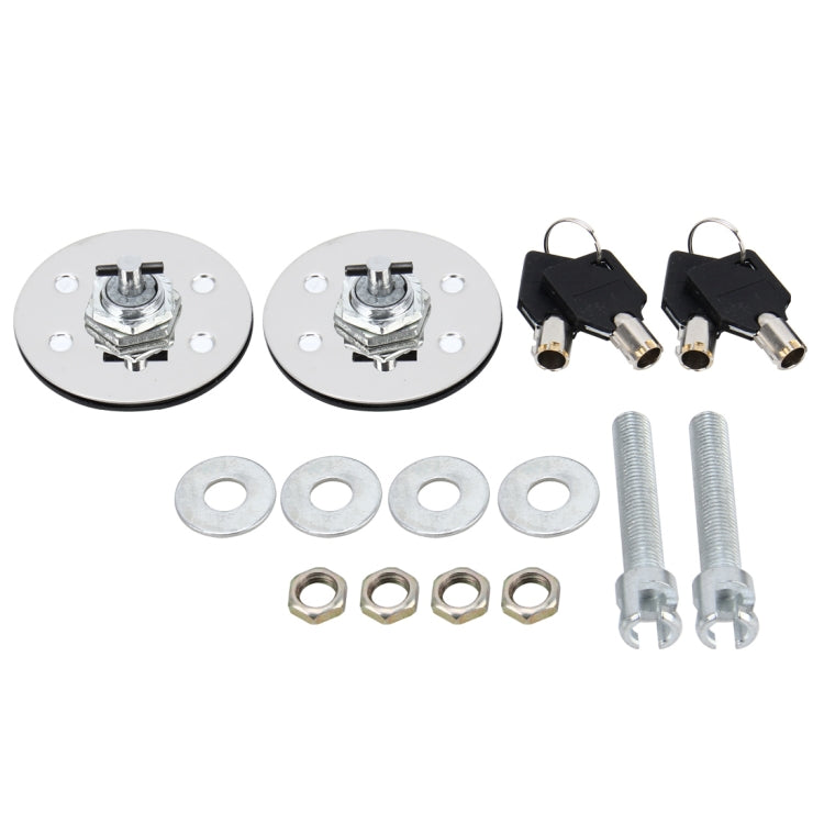 2 PCS Car Cover Lock Modified Hood Lock General Racing Car Cover Lock Modified Engine Cover Lock Racing Front Cover Lock with Keys